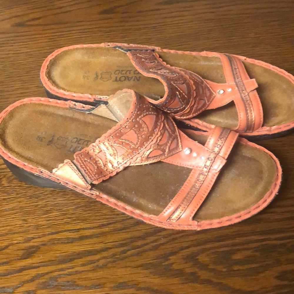 Orange sandals
